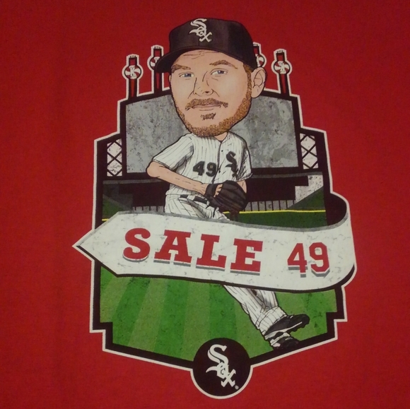 ⚾ Chris Sale Chicago White Sox Shirt Pitcher MLB - Picture 2 of 6